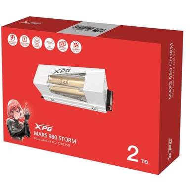 ADATA MARS 980 2TB SSD M.2 PCIE GEN5 - VELOCIDAD ULTRA RÁPIDA 14,000/13,000 MB/S - 1