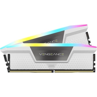 KIT DE MEMORIA RAM CORSAIR VENGEANCE RGB 32GB (2X16GB) DDR5-5600MHZ BLANCO CL40 - 1
