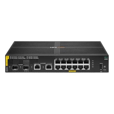 SWITCH ARUBA 6000 12G POE - 2 PUERTOS GIGABIT, ALTO RENDIMIENTO, DISEÑO COMPACTO Y EFICIENTE - 1