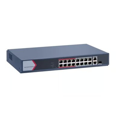 CONMUTADOR INTELIGENTE HIKVISION DS-3E1518P-SI POE+ 16 PUERTOS 10/100/1000 + 2 GIGABIT SFP - 1