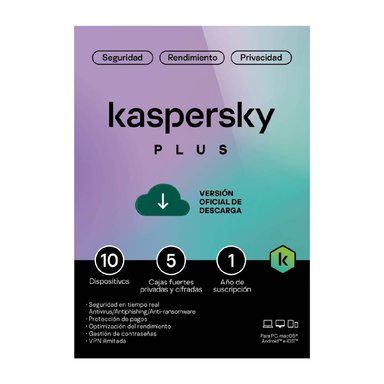 KASPERSKY PLUS LATAM 10 DISPOSITIVOS - PROTECCIÓN AVANZADA PARA TODA TU FAMILIA - 1