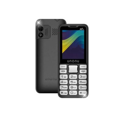 CELULAR UNONU LINK 4G NEGRO DUAL SIM - POTENTE CONECTIVIDAD Y ESTILO COMPACTO