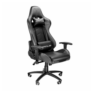 SILLA GAMING PRIMUS NEGRA PARA MÁXIMO CONFORTO Y ESTILO EN TU ESTACIÓN DE JUEGO - 1