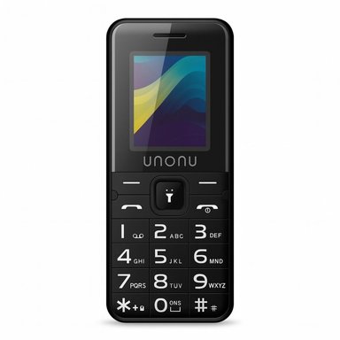CELULAR UNONU CLEAR 4G NEGRO - POTENTE Y ELEGANTE, IDEAL PARA NAVEGACIÓN Y REDES SOCIALES