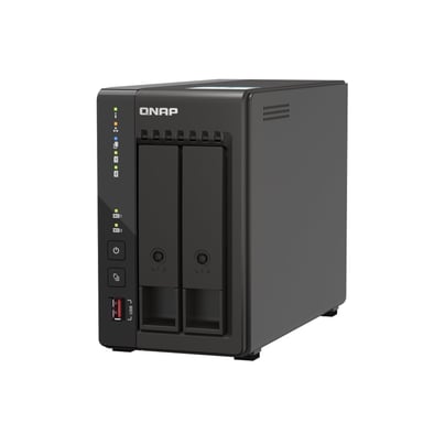 NAS QNAP TS-253E-8G DE 2 BAHÍAS - ALMACENAMIENTO FLEXIBLE Y RÁPIDO PARA TU HOGAR O OFICINA - 1
