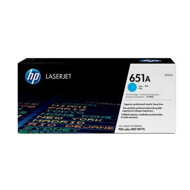 TONER HP CE341A 651A 700 CYAN 16K