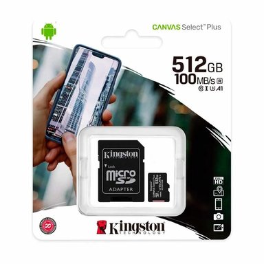 TARJETA DE MEMORIA KINGSTON MICROSDXC CANVAS SELECT 512GB - ALTA VELOCIDAD Y CAPACIDAD EXPANDIBLE - 1