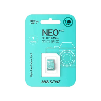 MEMORIA MICRO SD HIKVISION 128GB NEO LUX - ALTA VELOCIDAD Y AMPLIA CAPACIDAD PARA TUS DISPOSITIVOS - 1