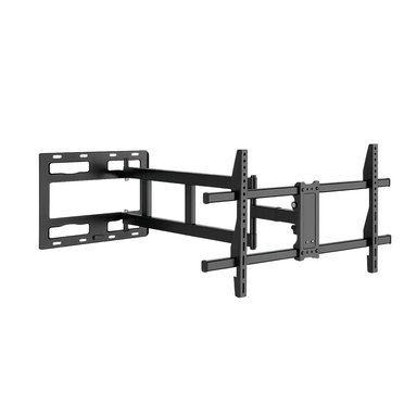 RACK MOVIBLE DOBLE BRAZO MARCA KOREANO MODELO PRO-900A PARA TV PANTALLAS 43 A 90 PULGADAS - 1