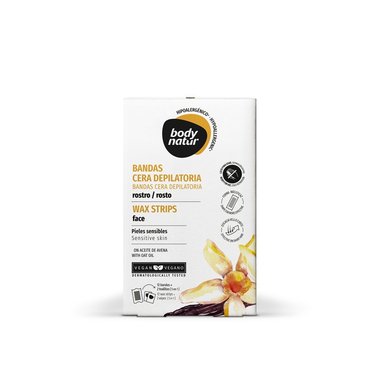 BANDAS CERA DEPILATORIA FACIAL HIPOALERGÉNICAS SENSIBLES 12 UND