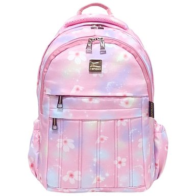 MOCHILA KAWAI OFICIO CON PORTALAPTOP - ESTAMPADO NIÑA DISEÑO 1