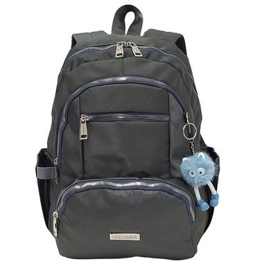 MOCHILA MODELO PRINT A4 KENGAR - PLOMO