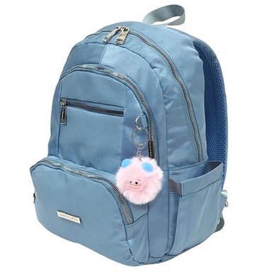 MOCHILA MODELO PRINT A4 KENGAR - VERDE PASTEL