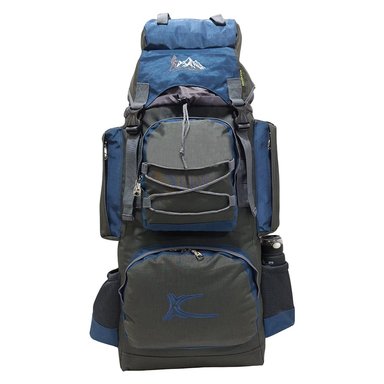 MOCHILA CAMPERA MODELO N.4 KENGAR - PLOMO/ACERO