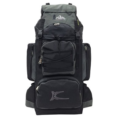 MOCHILA CAMPERA MODELO N.3 KENGAR - NEGRO/PLOMO