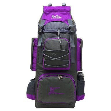 MOCHILA CAMPERA MODELO N.3 KENGAR - PLOMO/UVA