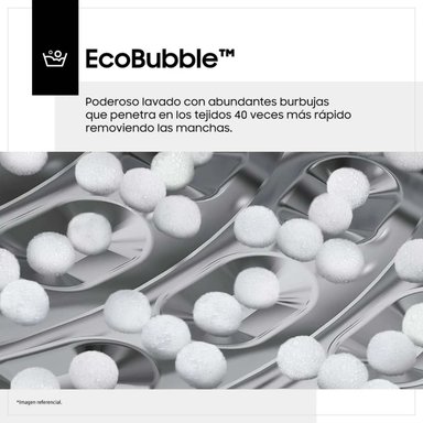 LAVADORA ECOBUBBLE 15KG GRIS WA15CG5441BDPE - 6