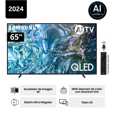TELEVISOR SAMSUNG QLED TIZEN OS SMART TV 65 4K QN65Q60DAGXPE