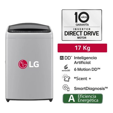 LAVADORA WT17DV6T 17KG AI DD LG