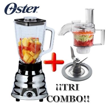 LICUADORA OSTER 2 VELOCIDADES+PROCESADOR+CUCHILLA