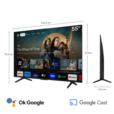 TELEVISOR TCL SMART TV 55' QLED 4K UHD 55P7K - 2
