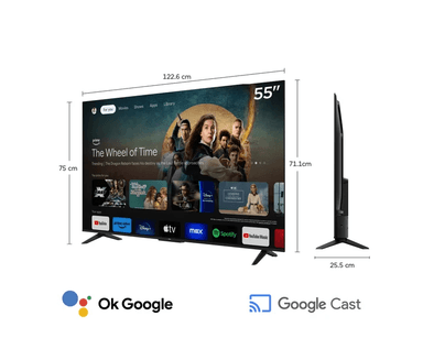 TELEVISOR SMART TV TCL 4K ULTRA  55' 55P6K+SOUNDBAR TCL - 2
