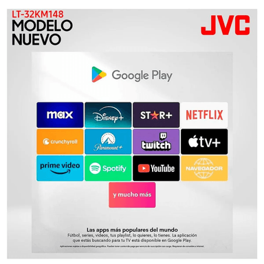 TELEVISOR JVC 32 PULG. SMART TV GOOGLE TV HD LED LT-32KM148 - 4