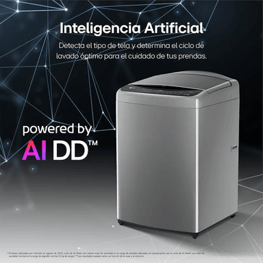 LAVADORA LG AI DD INTELIGENCIA ARTIFICIAL 19KG WT19DV6T GRIS - 3