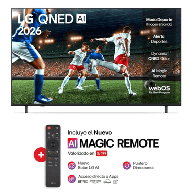 TELEVISOR SMART TV LG 55'' UHD 4K QNED WEBOS 55QNED73ASA 2025 - 1