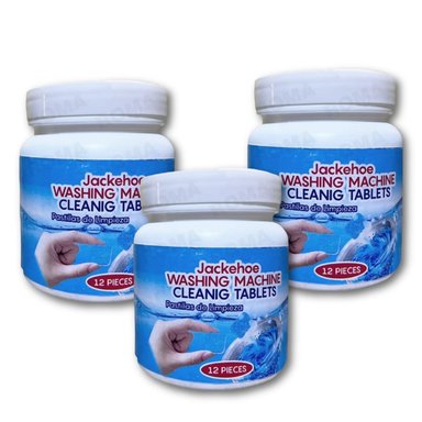 3 PASTILLAS LIMPIADOR DE LAVADORA 36 PIEZAS