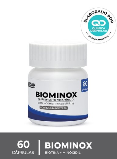SUPLEMENTO CAPILAR MINOXIDIL 5MG Y BIOTINA 10 MG 60 CAPS- DERMAPREX - 1
