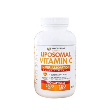 WHOLESOME WELLNESS VITAMINA C LIPOSOMAL 200 CÁPSULAS DURAS