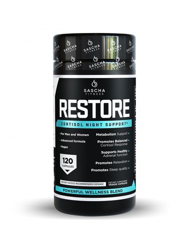 SUPLEMENTO SASCHA FITNESS RESTORE 120 CÁPSULAS