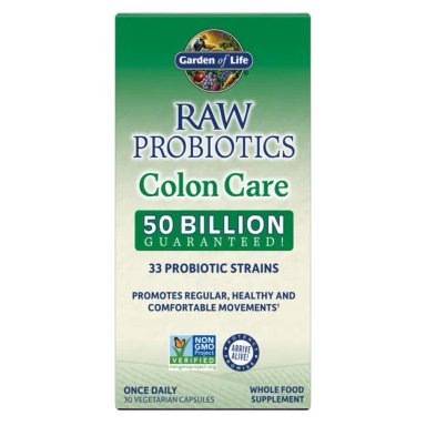 GARDEN OF LIFE RAW PROBIOTICS   COLON CARE  30 CÁPSULAS DURAS VEGETARIANAS