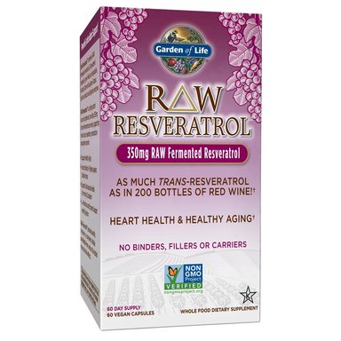 GARDEN OF LIFE RAW PROBIOTICS RESVERATROL 350MG 60 CAPSULAS VEGETARIANAS