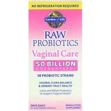 GARDEN OF LIFE PROBIOTICS RAW PROBIOTICS VAGINXL CARE  30 CÁPSULAS DURAS VEGETARIANAS
