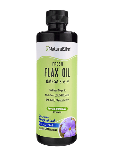 NATURALSLIM FLAX OIL ACEITES DE LINO OMEGA 3-6-9 NATURAL 473 ML