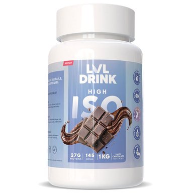 PROTEINA ISO 1KG 100% STEVIA NATURAL SABOR CHOCOLATE LVLDRINK NUTRITION