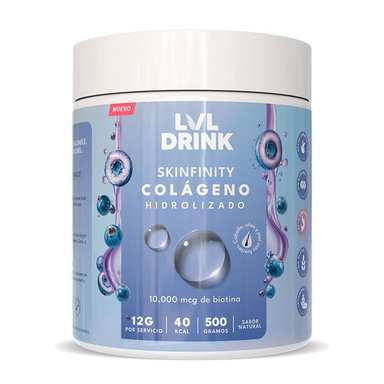 COLAGENO HIDROLIZADO CON BIOTINA 500G LVLDRINK NUTRITION