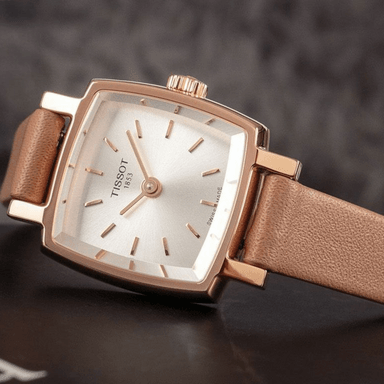 TISSOT LOVELY SQUARE SUMMER KIT ROSE GOLD LADIES WATCH - 4