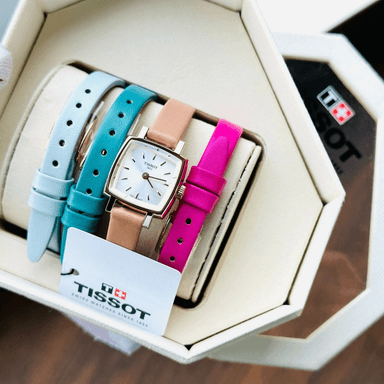 TISSOT LOVELY SQUARE SUMMER KIT ROSE GOLD LADIES WATCH - 5