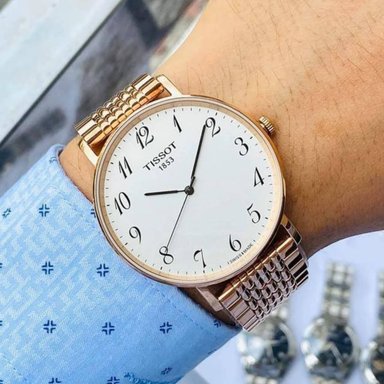 RELOJ TISSOT EVERYTIME GOLD BRACELET 42MM - 5