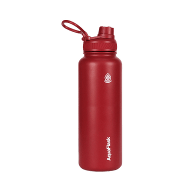 BOTELLA DE ACERO INOXIDABLE AQUAFLASK CHERRY RED 1.2L