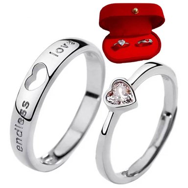 ANILLO DE PAREJA COMPROMISO, REGALO NOVIO DIA ESPECIAL