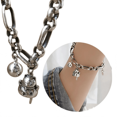 PULSERA GATITO DE LA SUERTE PLATA 925 INCLUYE ESTUCHE