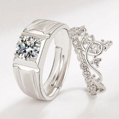 ANILLO DE PAREJA COMPROMISO MI OTRA MITAD - ESTUCHE GRATIS