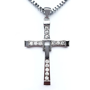 COLLAR CRUZ TORETTO DOMINIC RAPIDO FURIOSO ACERO INOXIDABLE