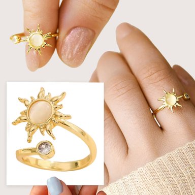 ANILLOS AJUSTABLE DE ALIVIO DE ANSIEDAD, ANILLOS GIRATORIOS - 2