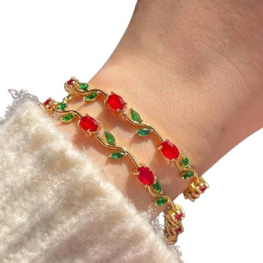 PULSERA TULIPÁN ACERO INOXIDABLE REGALO MUJER DISEÑO