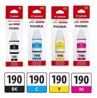 TINTA CANON GI-190 PACK DE 4 COLORES